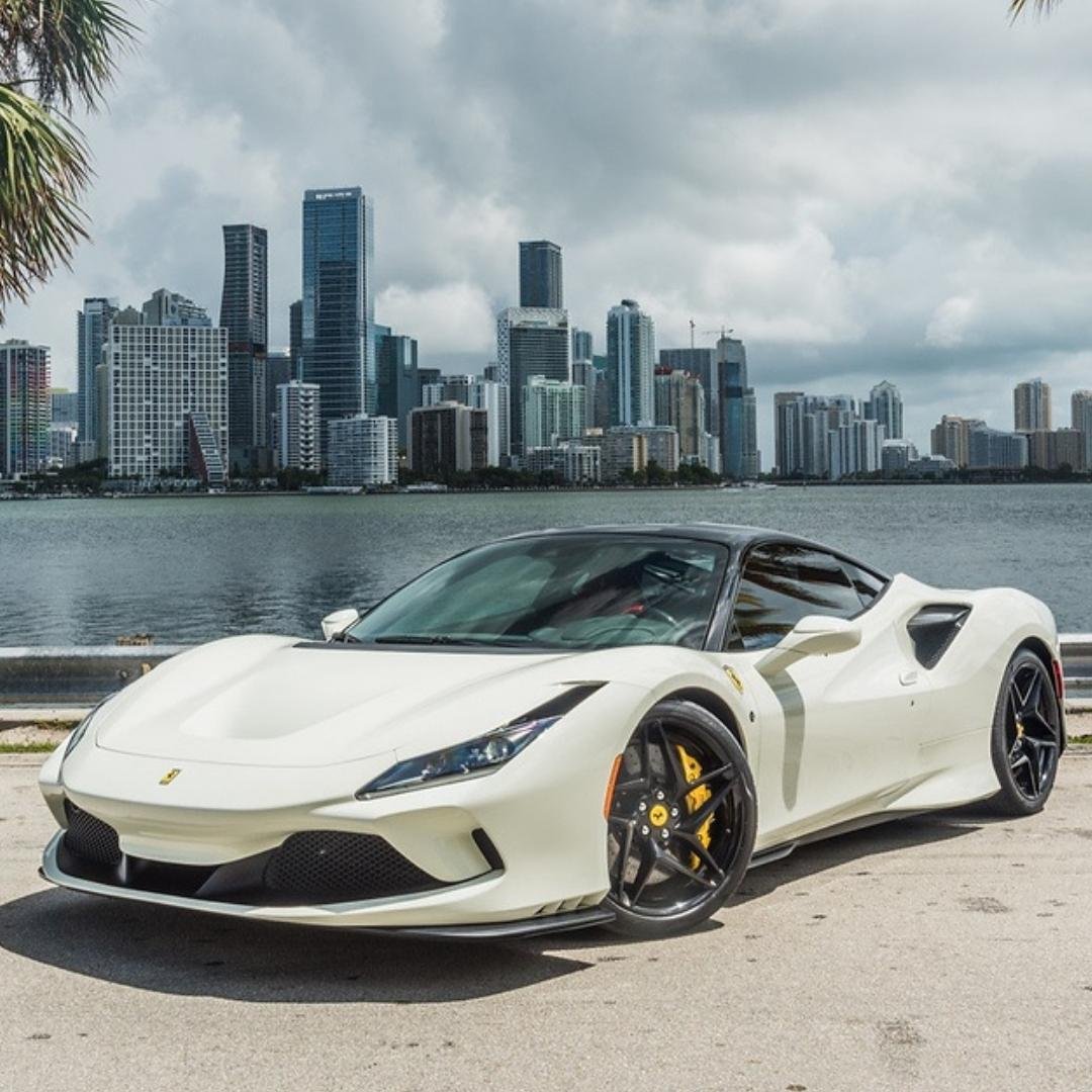 White Ferrari 